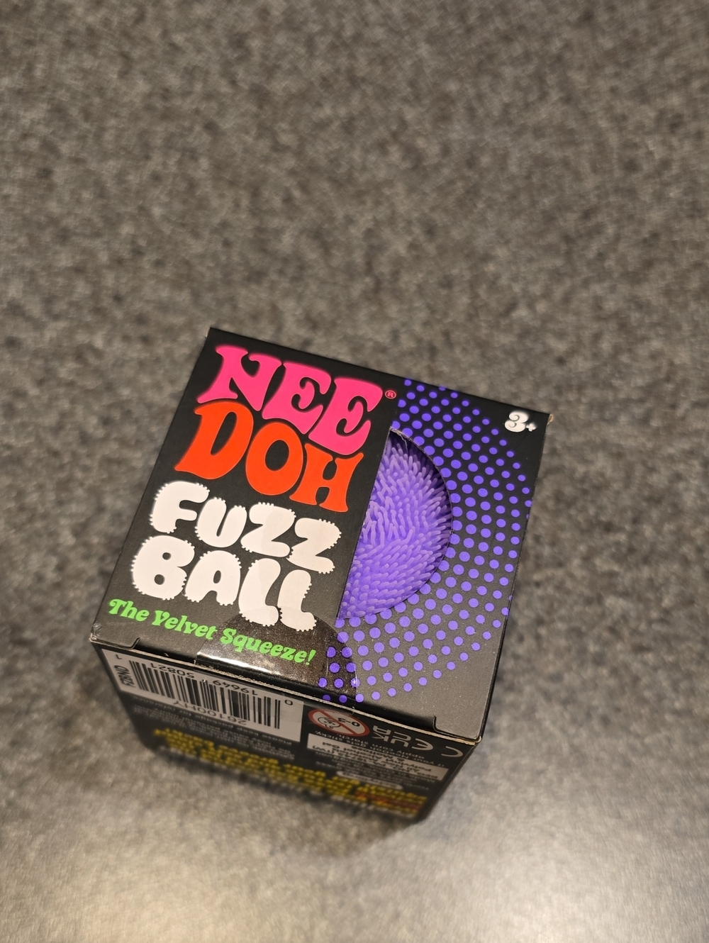 NeeDoh Fuzz Ball Velvet Squeeze - Purple